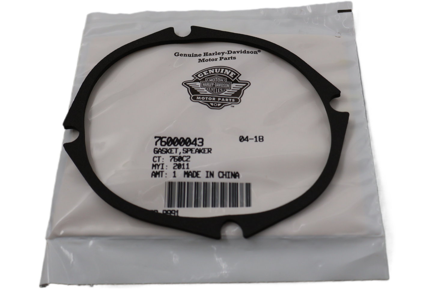 76000043 NEW OEM 2012-2013 HARLEY-DAVIDSON FLHTCUSE7/8 SPEAKER GASKET
