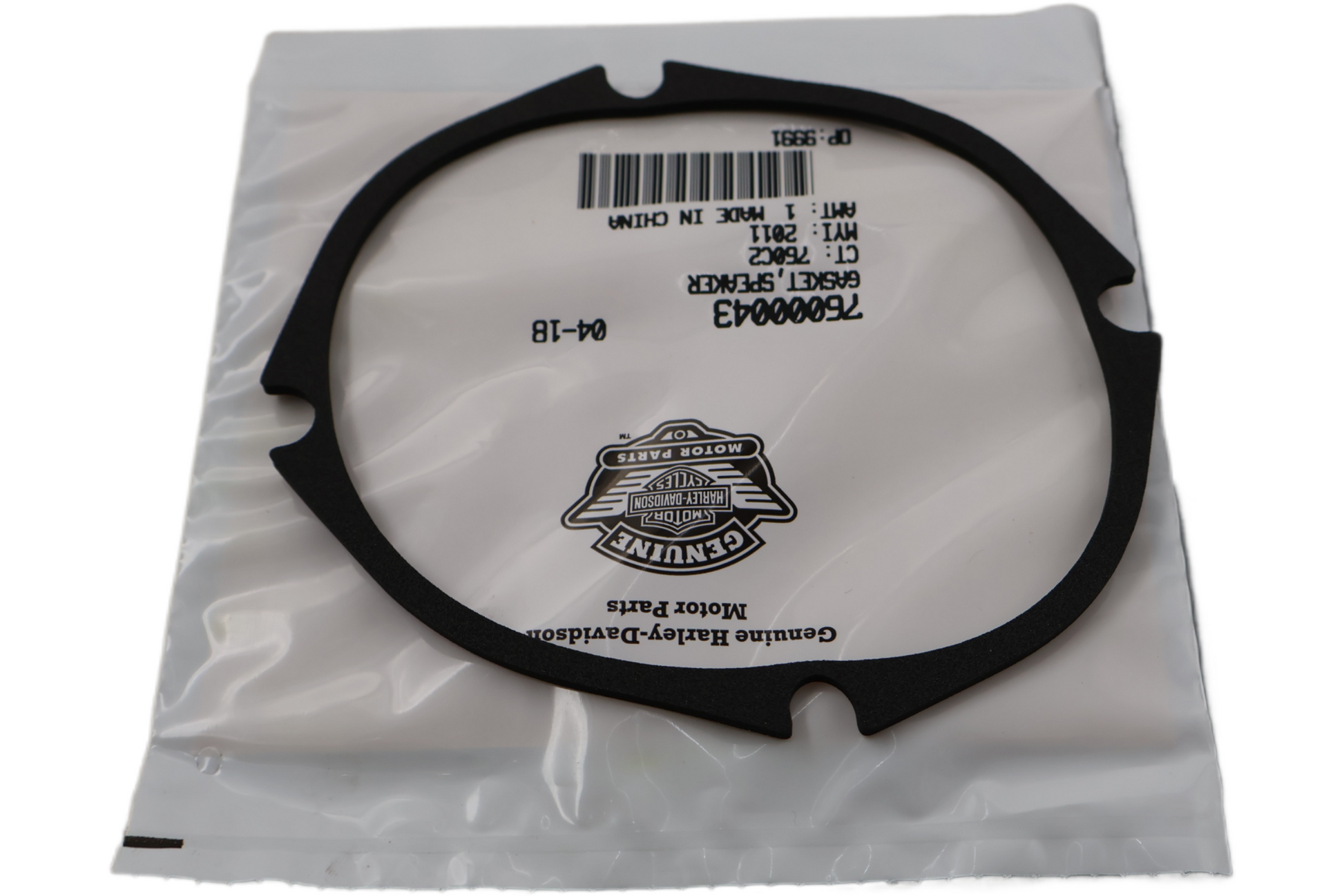 76000043 NEW OEM 2012-2013 HARLEY-DAVIDSON FLHTCUSE7/8 SPEAKER GASKET