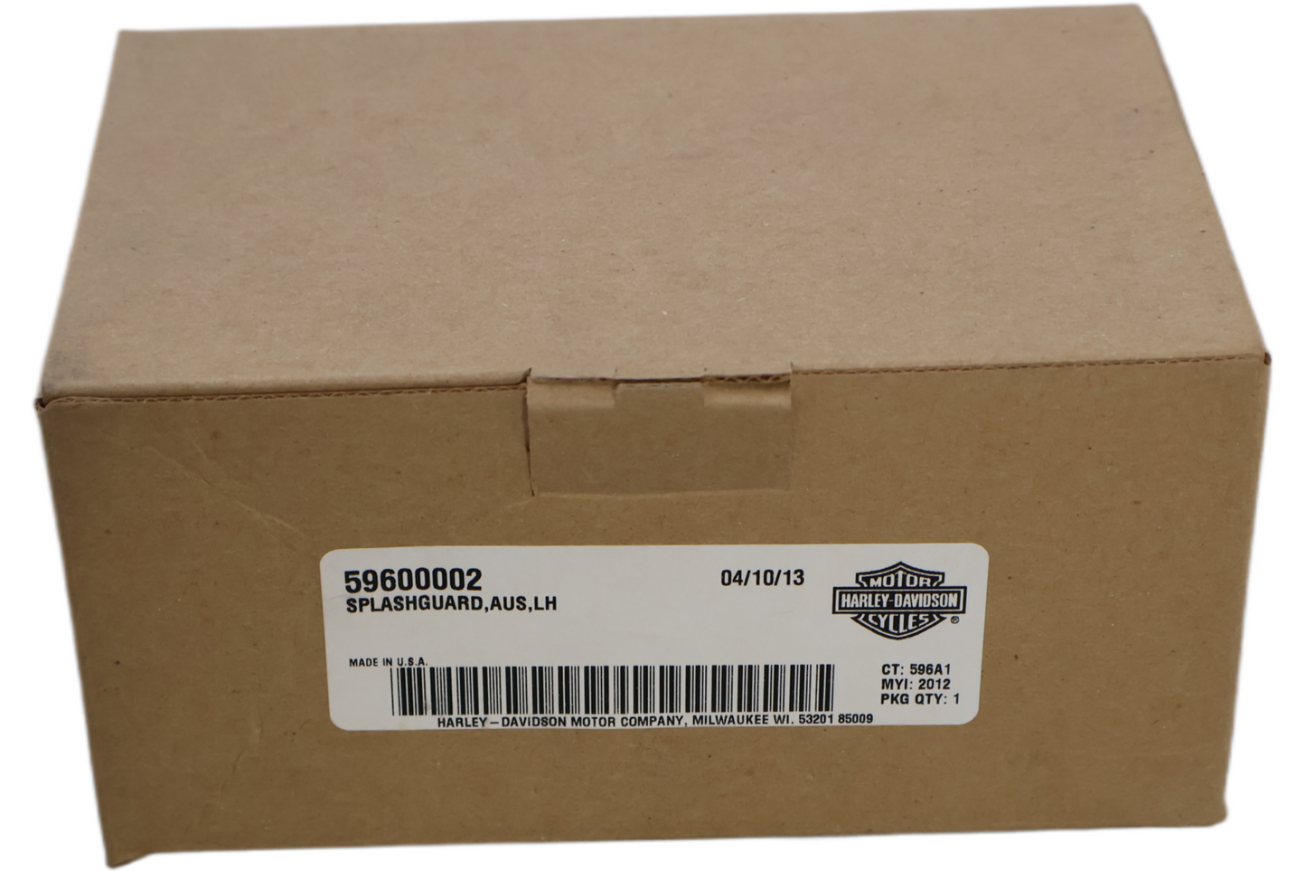 59600002 NEW OEM 2012-2017 HARLEY-DAVIDSON VRSC VROD LEFT SPLASH GUARD