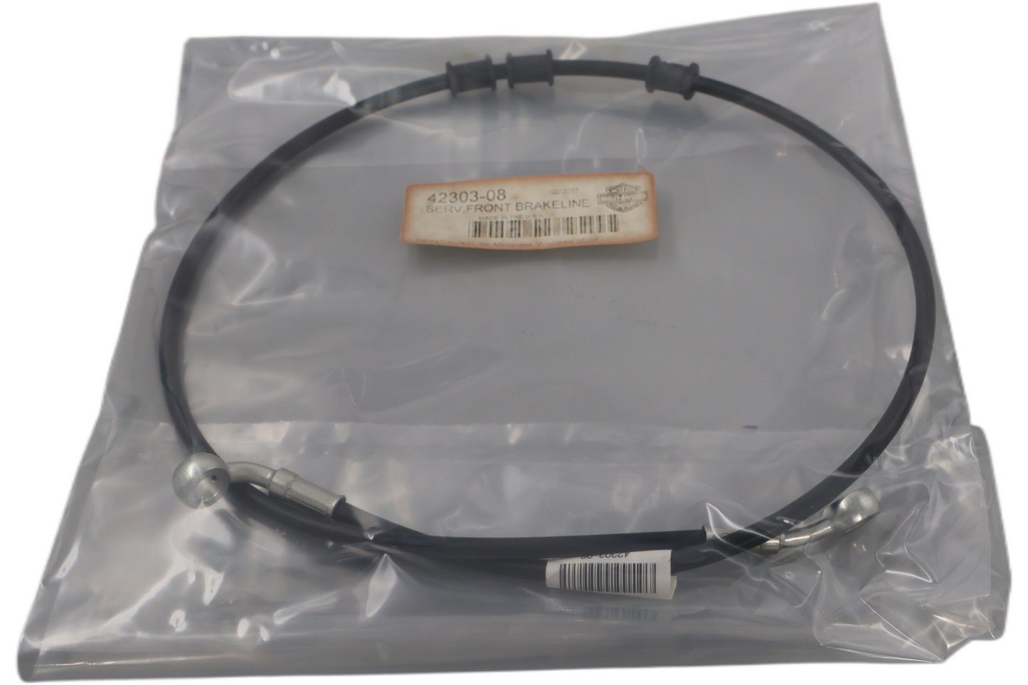 42303-08 NEW OEM 2008-2011 HARLEY-DAVIDSON SOFTAIL FRONT BRAKE LINE BRAIDED STAINLESS