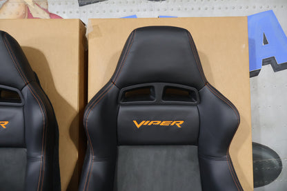 XD051V5AA NEW OEM 2005 DODGE VIPER SRT-10 COPPERHEAD SEATBACKS PAIR DRIVER/PASS