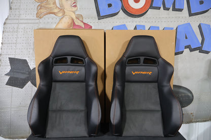 XD051V5AA NEW OEM 2005 DODGE VIPER SRT-10 COPPERHEAD SEATBACKS PAIR DRIVER/PASS