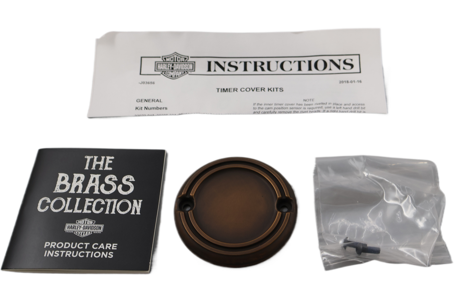 25600059 NEW OEM 2004 AND NEWER HARLEY-DAVIDSON SPORTSTER XL BRASS TIMER COVER