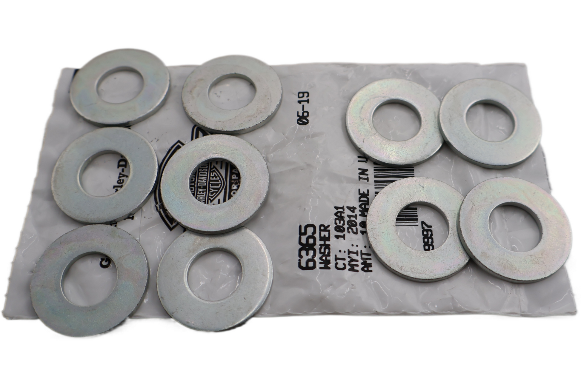 6365 NEW OEM 1985-1986 HARLEY-DAVIDSON FLAT WASHER 17/32" x 1-1/8" x 5/64" 10PK