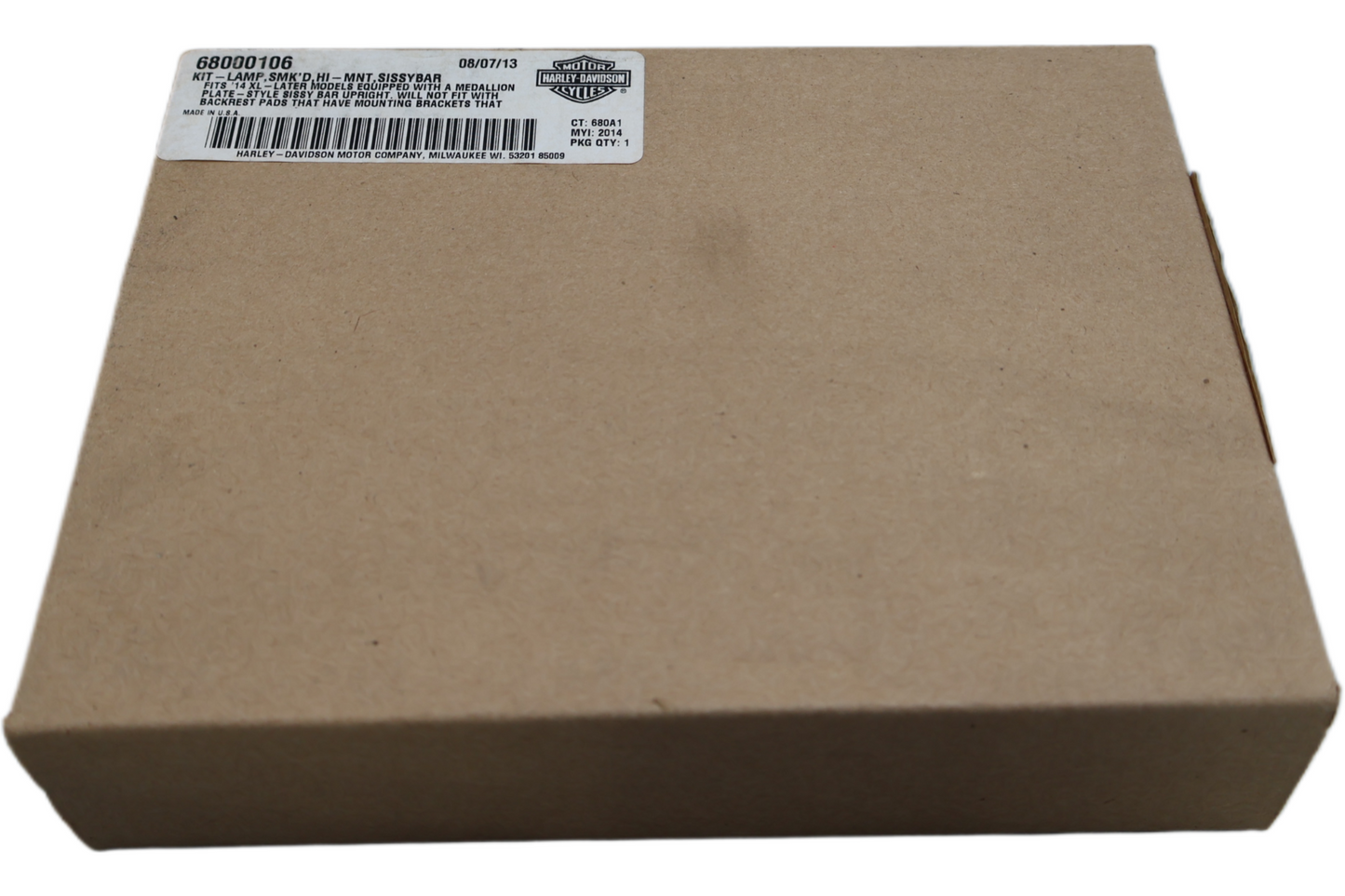 68000106 NEW OEM 2014-2018 HARLEY-DAVIDSON SPORTSTER XL SISSY BAR BRAKE LIGHT