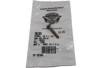 3639 NEW OEM HARLEY-DAVIDSON SELF TAPPING PANHEAD TORX SCREW no.10 x 1-1/8"