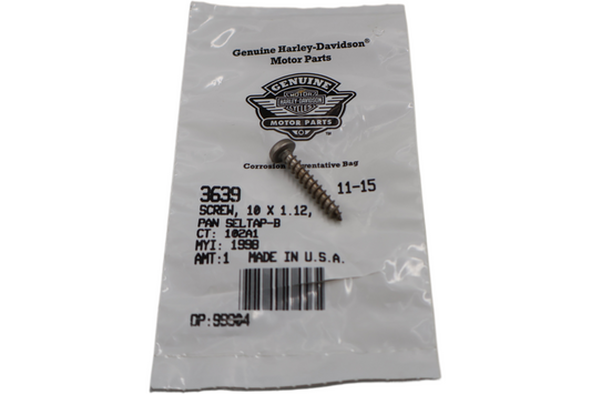 3639 NEW OEM HARLEY-DAVIDSON SELF TAPPING PANHEAD TORX SCREW no.10 x 1-1/8"