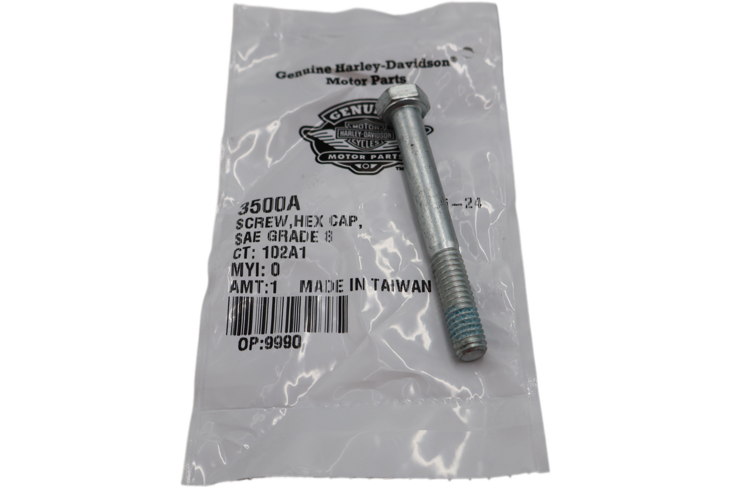 3500A NEW OEM HARLEY-DAVIDSON SCREW HEX HEAD 5/16"-18 X 2-3/4" W/LOCKPATCH