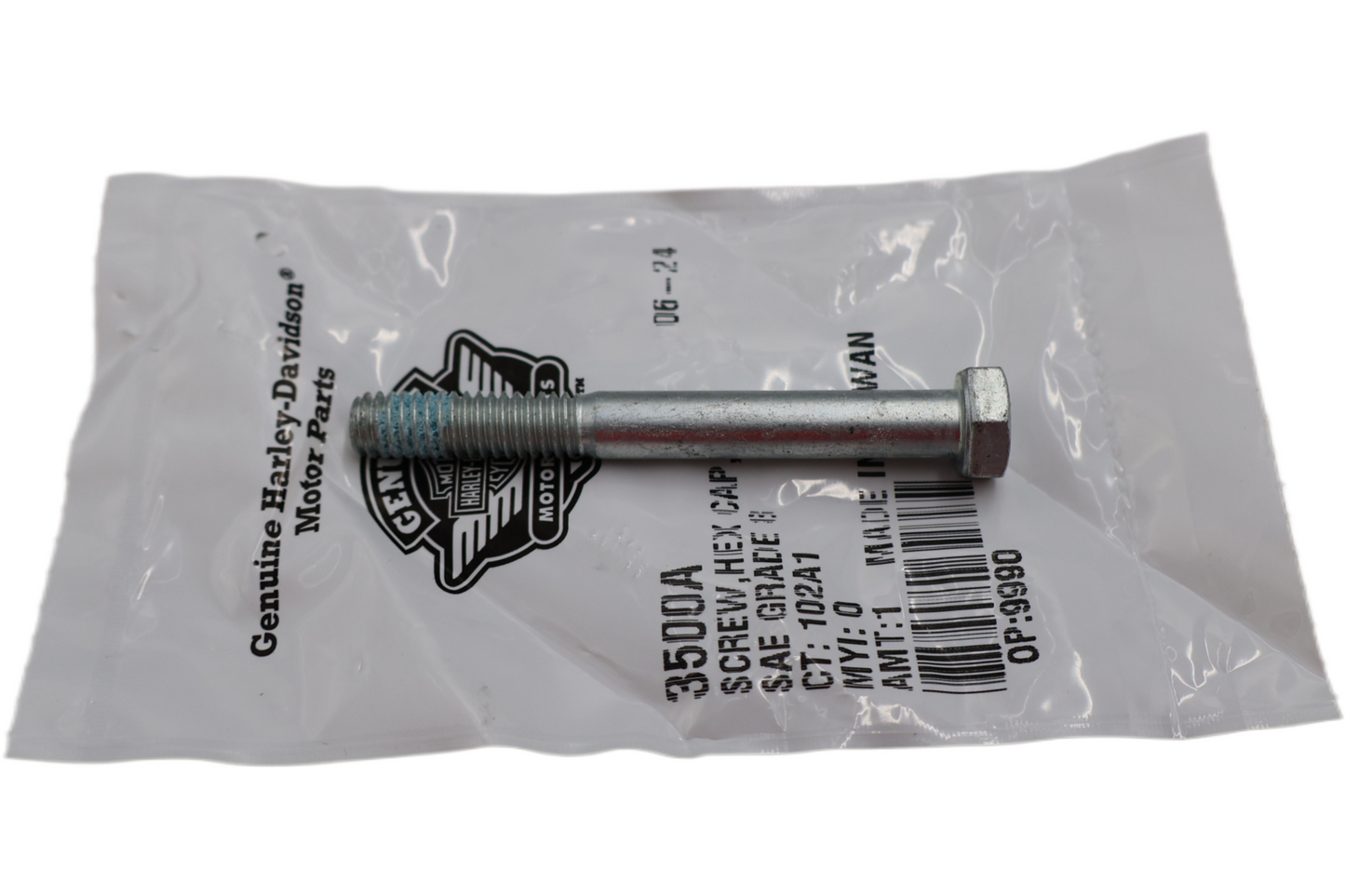 3500A NEW OEM HARLEY-DAVIDSON SCREW HEX HEAD 5/16"-18 X 2-3/4" W/LOCKPATCH