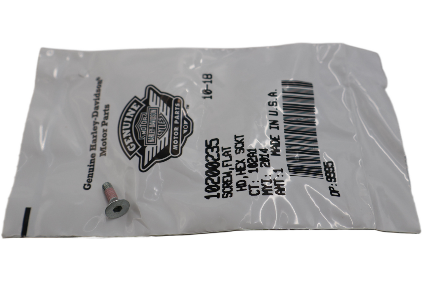 10200235 NEW OEM HARLEY-DAVIDSON CVO BREAKOUT AIR CLEANER SCREW FLAT HEAD HEX
