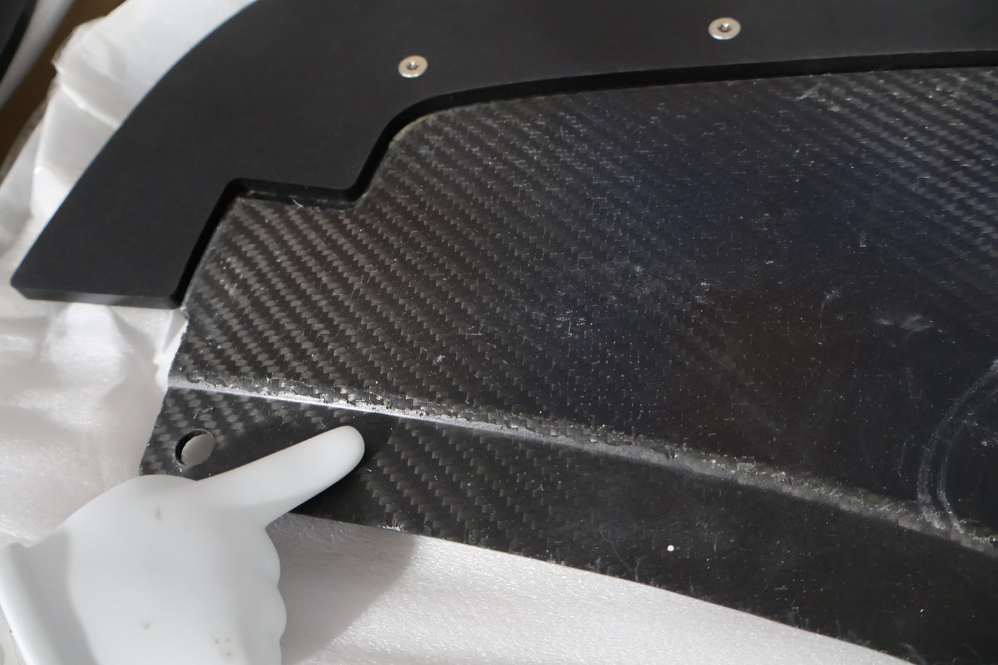 68262541AA 68262540AA NEW OEM 2013-2017 DODGE VIPER TA2.0 FRONT SPLITTERS CARBON