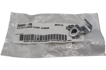38902-08 NEW OEM 2008-2015 HARLEY-DAVIDSON SOFTAIL CLUTCH/BRAKE LINE CLAMP