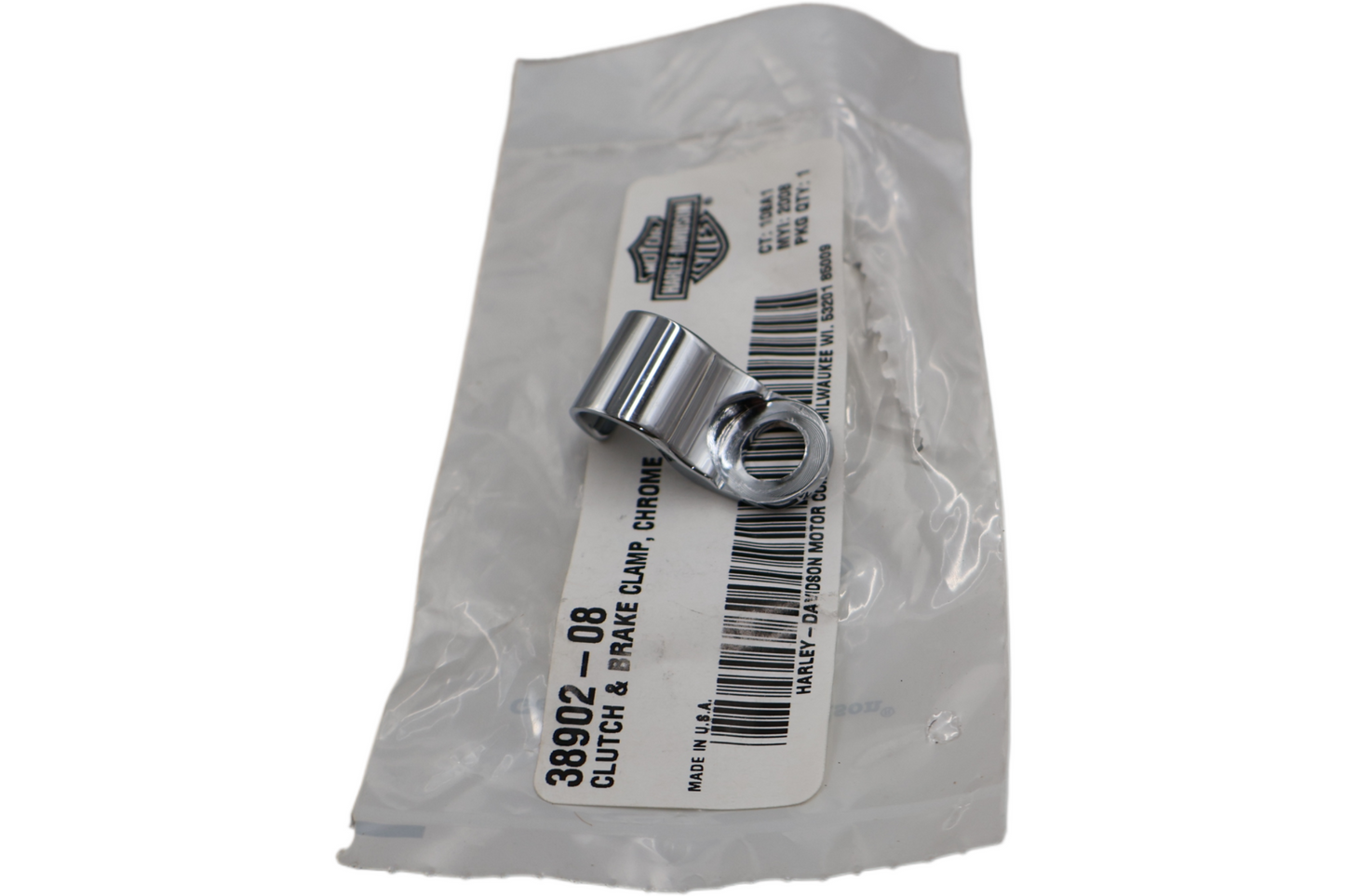38902-08 NEW OEM 2008-2015 HARLEY-DAVIDSON SOFTAIL CLUTCH/BRAKE LINE CLAMP