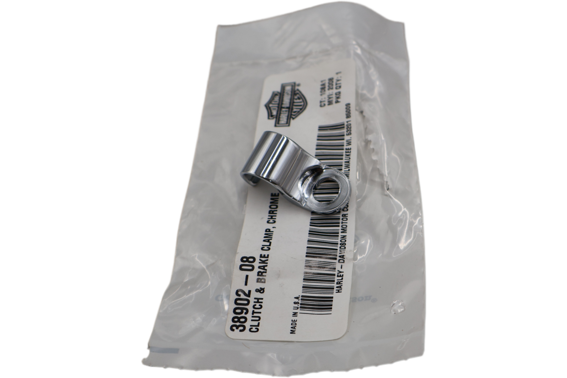 38902-08 NEW OEM 2008-2015 HARLEY-DAVIDSON SOFTAIL CLUTCH/BRAKE LINE CLAMP