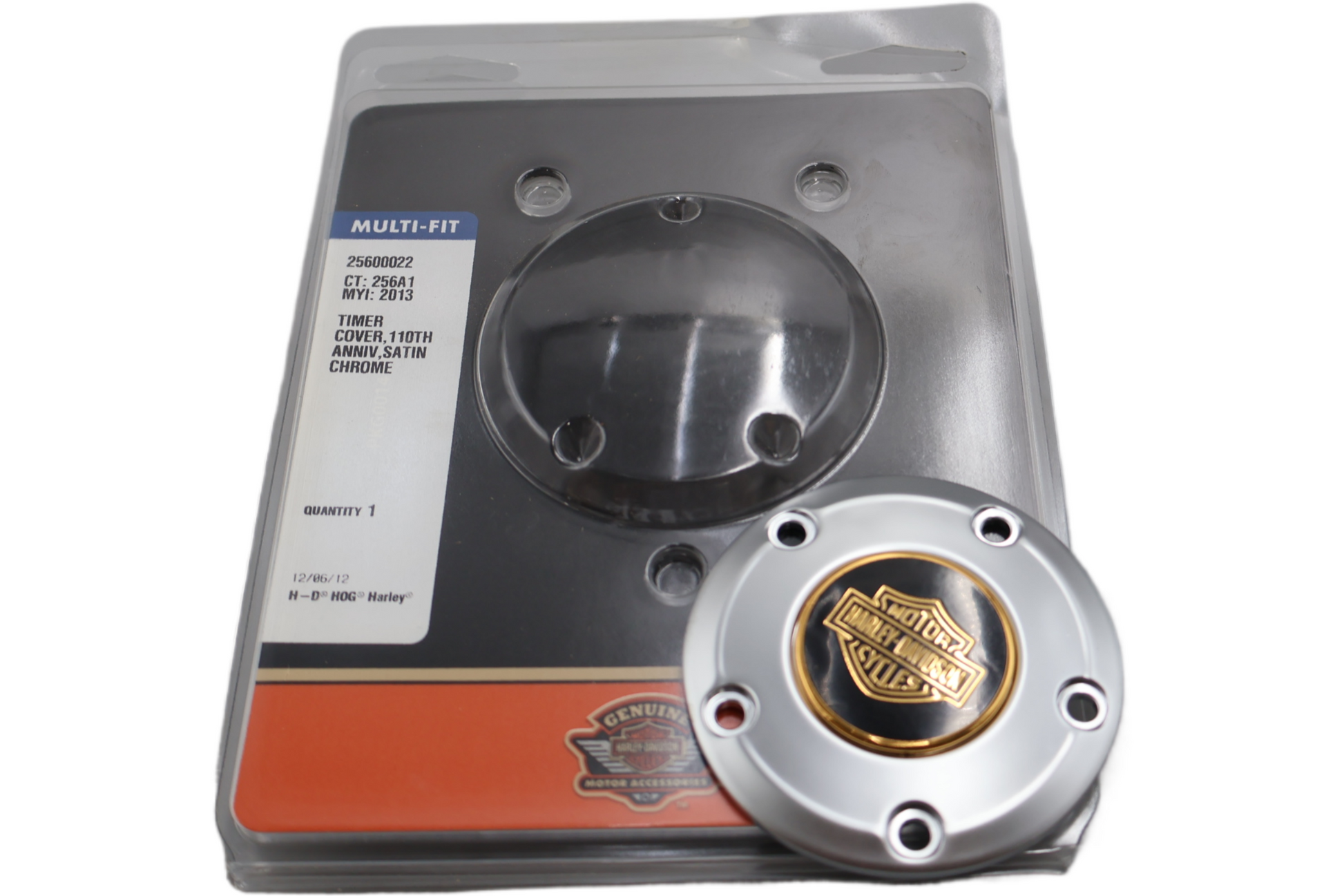 25600022 NEW OEM 1999-2017 HARLEY-DAVIDSON TWIN CAM TIMER COVER SATIN CHROME