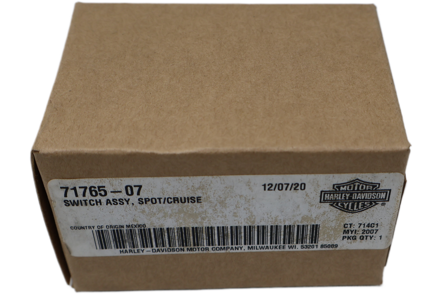 71765-07 NEW OEM 2007-2013 HARLEY-DAVIDSON CVO ULTRA SWITCH ASM SPOT/CRUISE