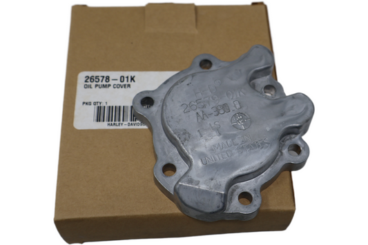 26578-01K NEW OEM 2002-2008 HARLEY-DAVIDSON VRSC VROD OIL PUMP COVER