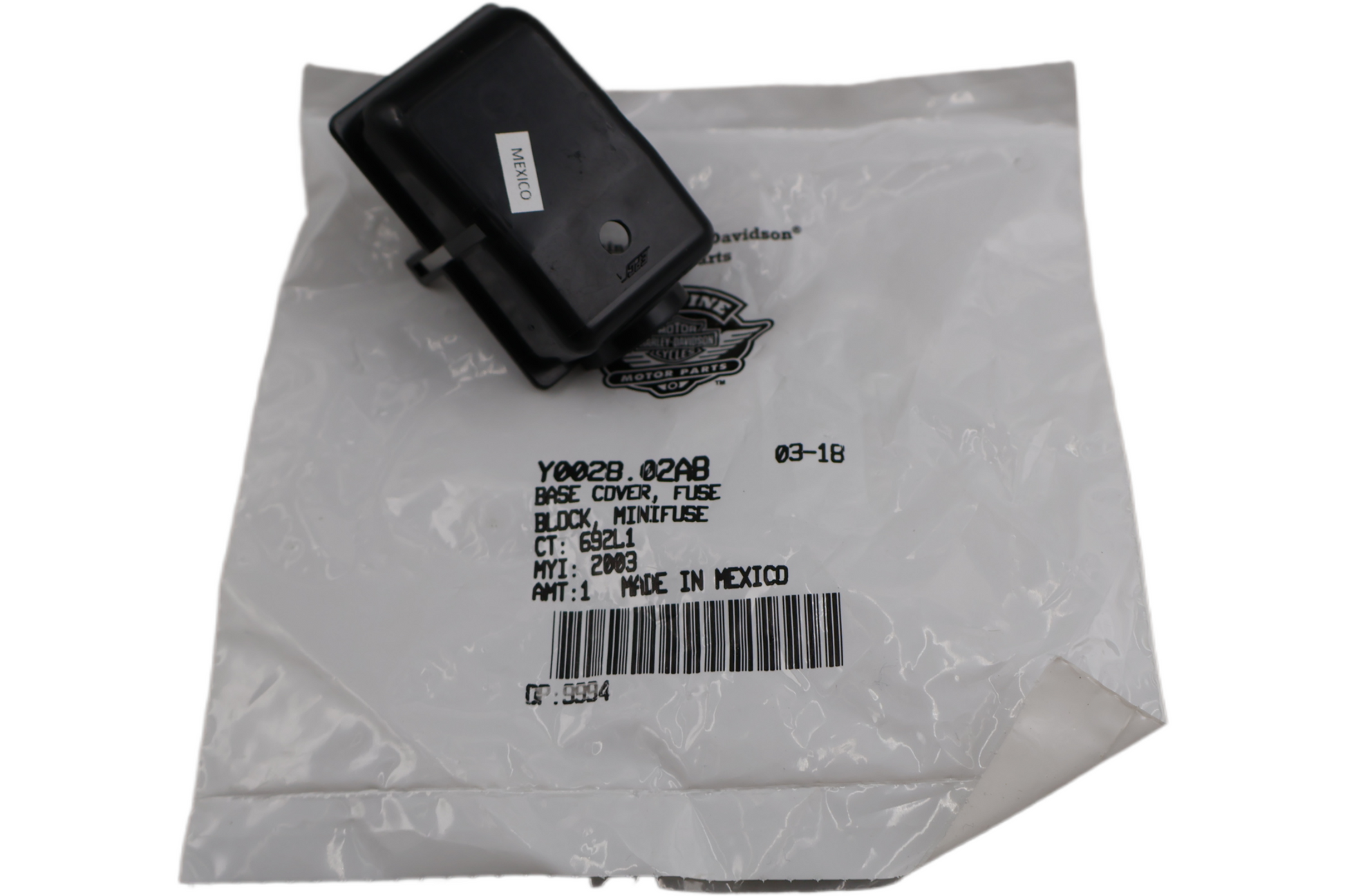 Y0028.02A8 NEW OEM BUELL XB 1125R BASE COVER FUSE BLOCK MINIFUSE