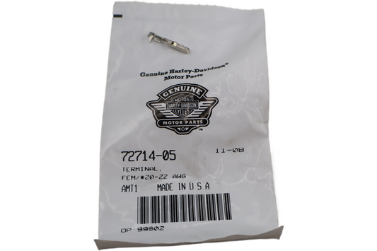 72714-05 NEW OEM 2005-2007 HARLEY-DAVIDSON FLHP FLHTP TERMINAL FEM/#20-22 AWG