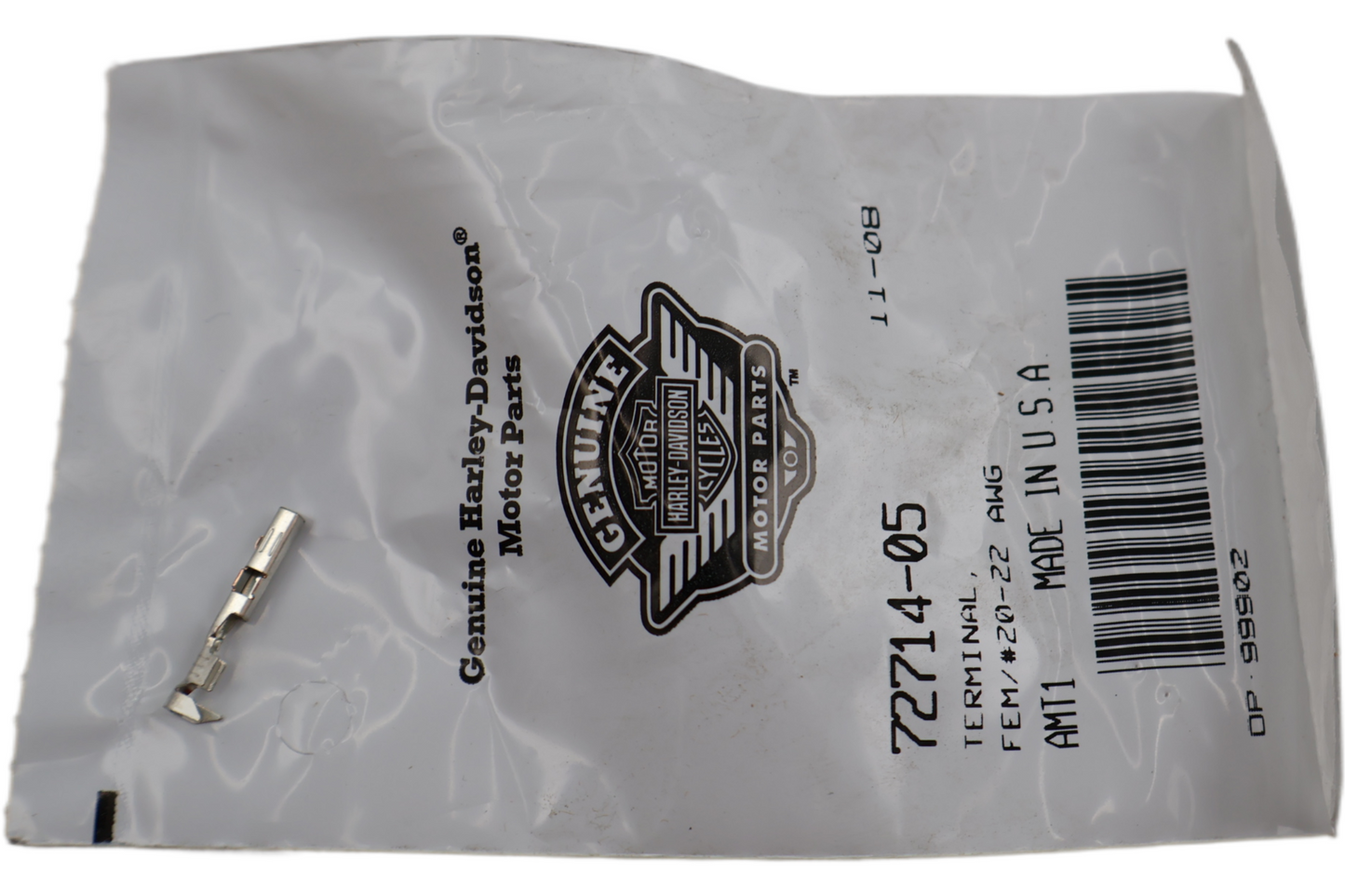 72714-05 NEW OEM 2005-2007 HARLEY-DAVIDSON FLHP FLHTP TERMINAL FEM/#20-22 AWG