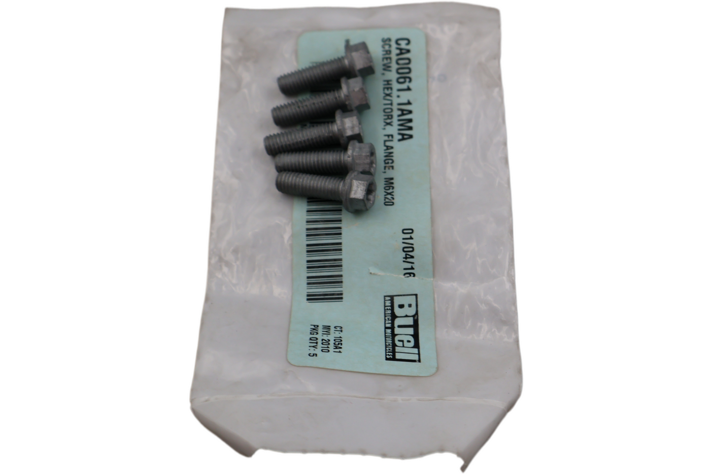 CA0061.1AMA NEW OEM BUELL SCREW HEX/TORX FLANGE M6X20