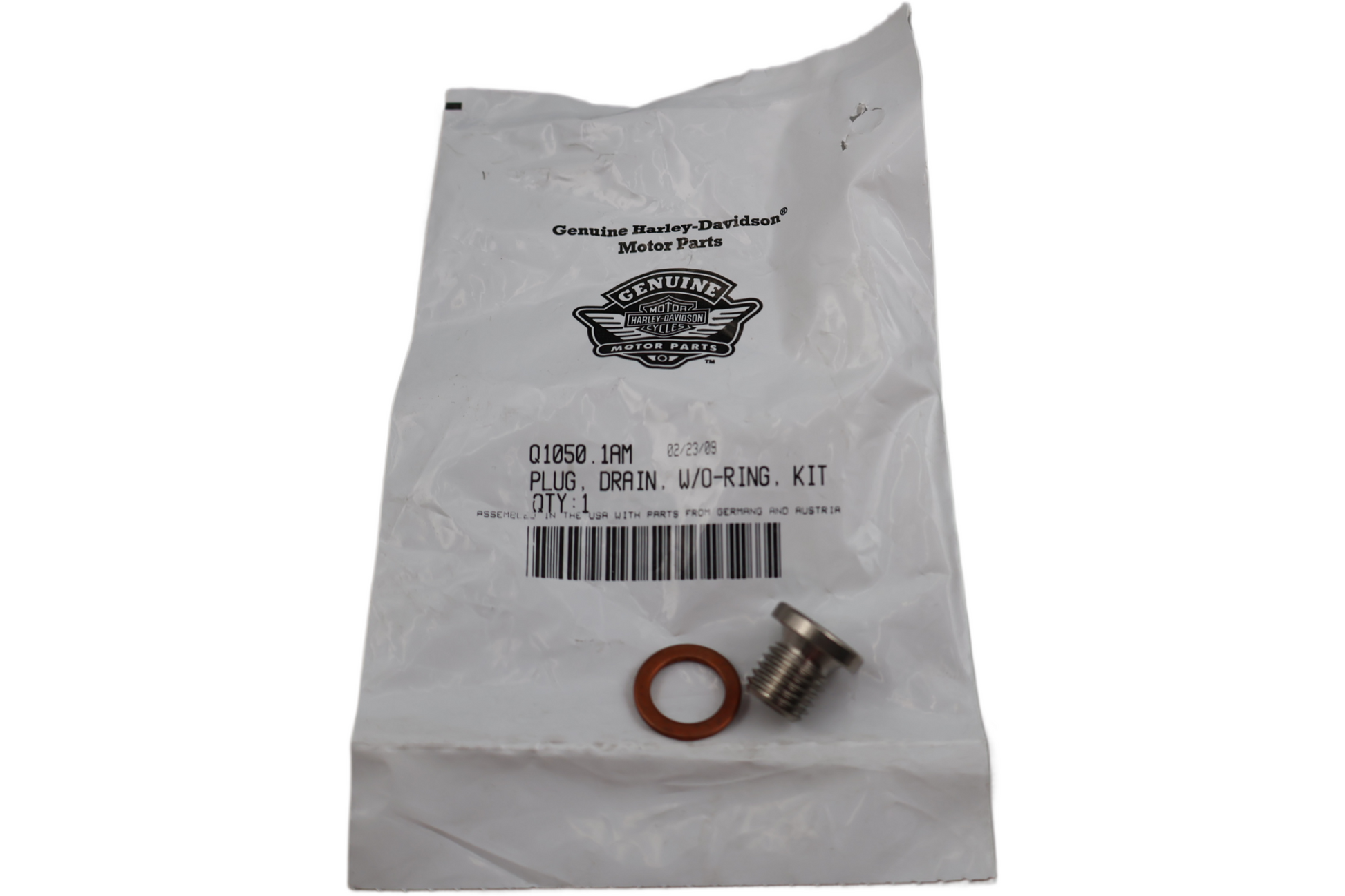 Q1050.1AM NEW OEM 2008-2010 BUELL 1125R/CR OIL DRAIN PLUG RIGHT SIDE