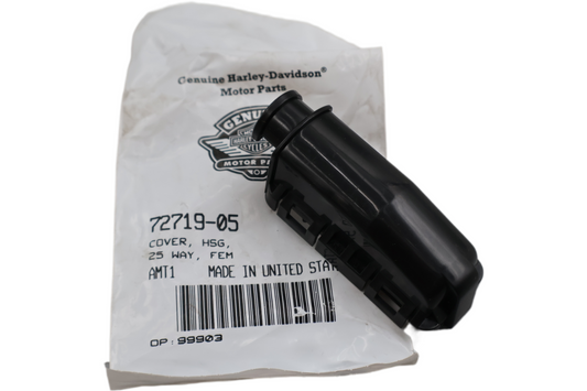 72719-05 NEW OEM 2005-2007 HARLEY-DAVIDSON FLHP FLHTP COVER HSG 25 WAY FEM