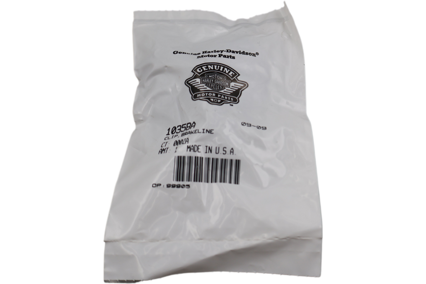 10358A NEW OEM HARLEY-DAVIDSON BRAKELINE CLIP 10358A