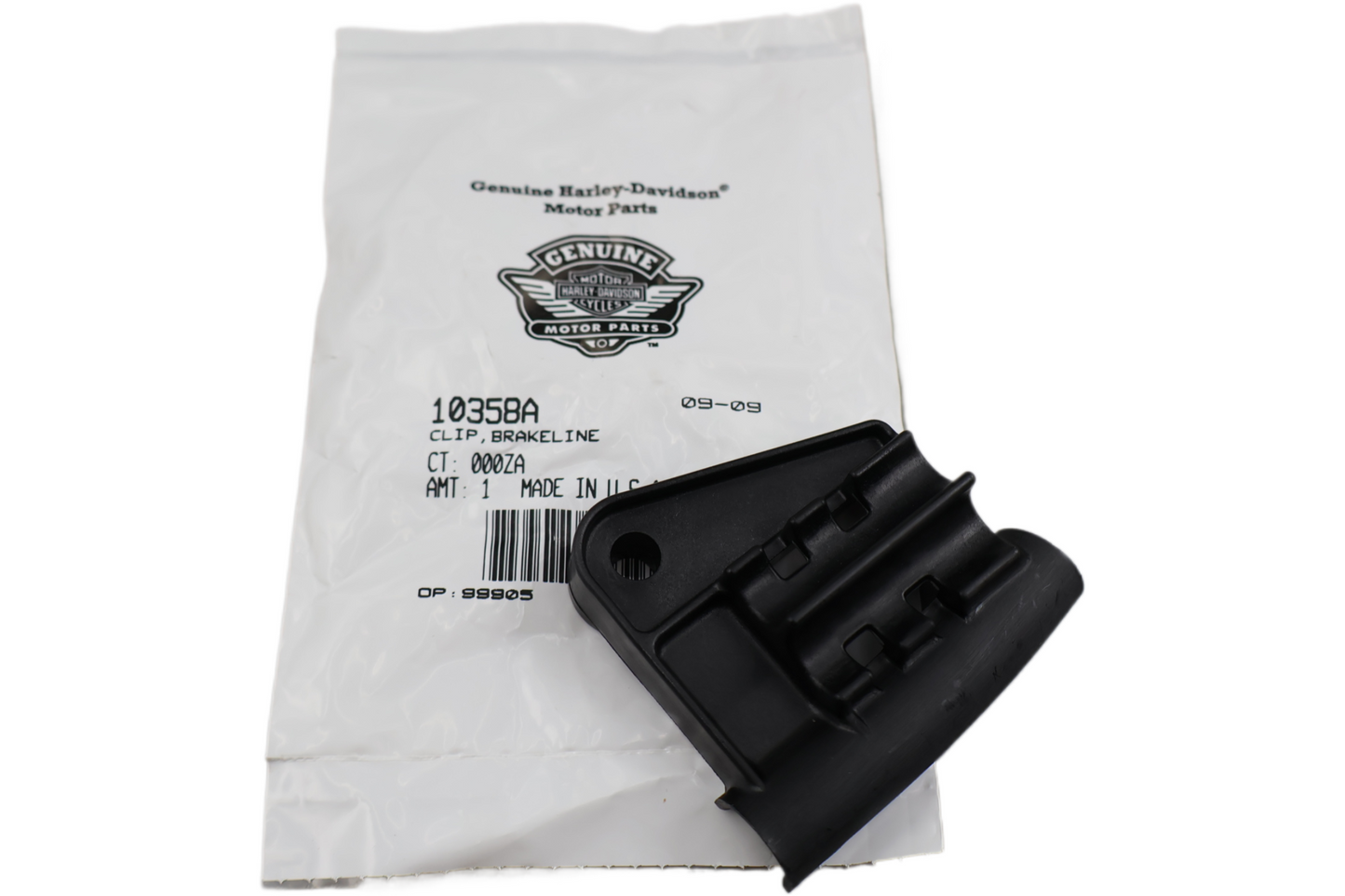 10358A NEW OEM HARLEY-DAVIDSON BRAKELINE CLIP 10358A