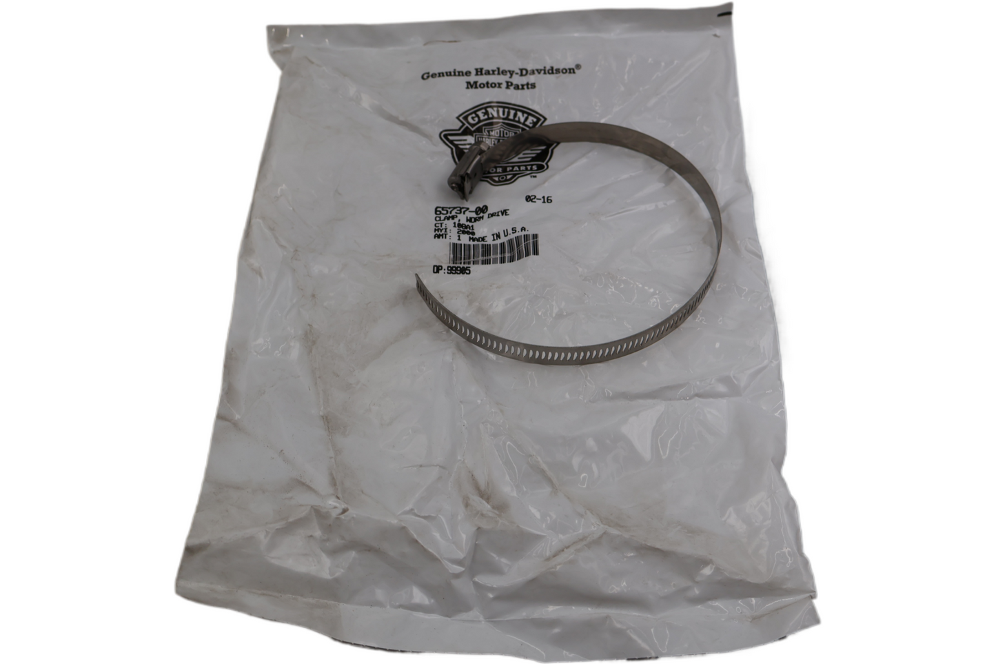 65737-00 NEW OEM 2001-2005 HARLEY-DAVIDSON FLHRSE/2 FLHTCSE/2 WORM DRIVE CLAMP