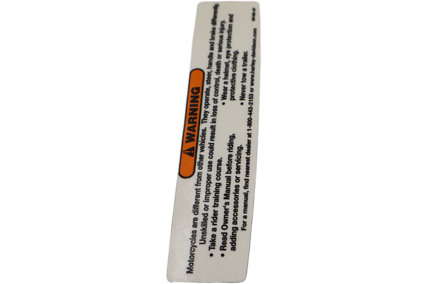 29180-07 NEW OEM 2007-2010 HARLEY-DAVIDSON SOFTAIL & DYNA CVO AIR CLEANER WARNING LABEL