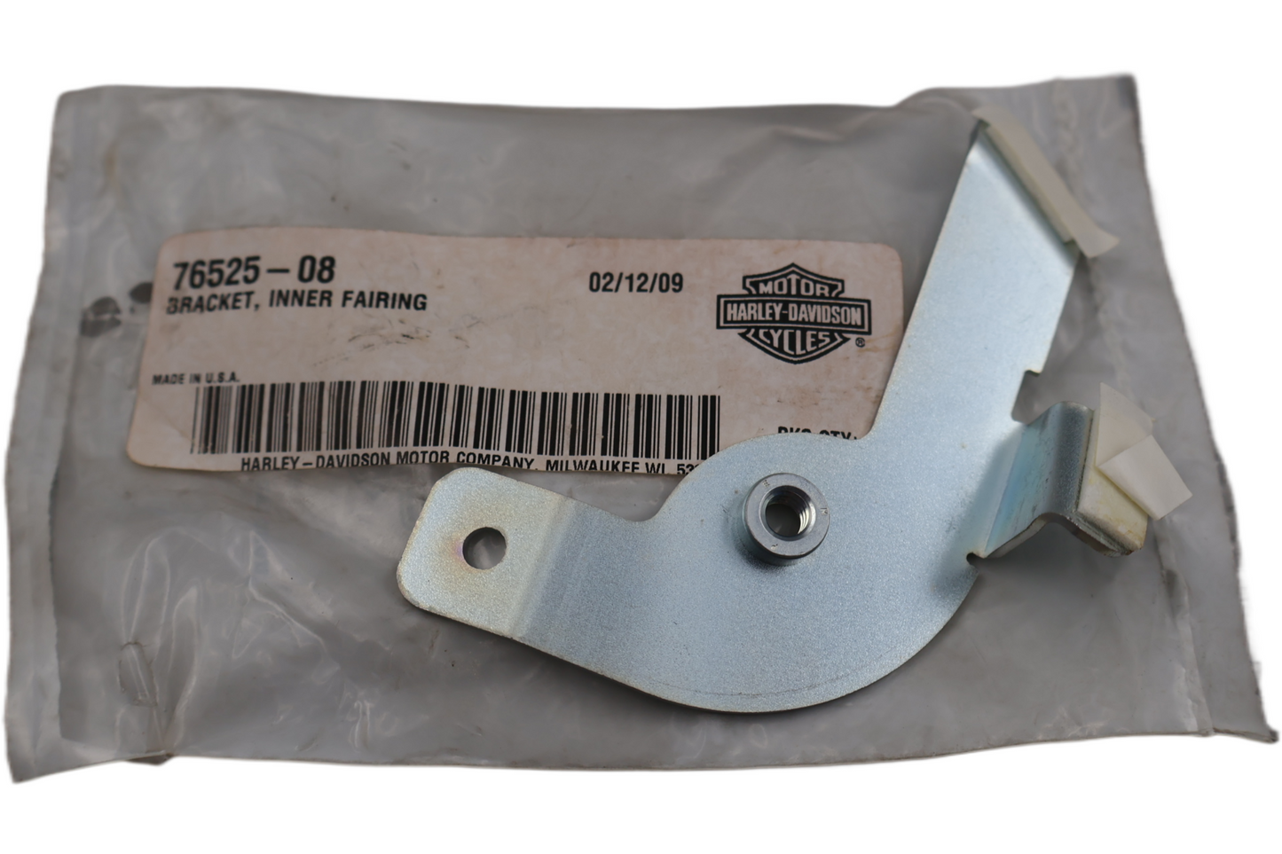 76525-08 NEW OEM 2008-2010 HARLEY-DAVIDSON CVO ULTRA INNER FAIRING BRACKET BRACKET