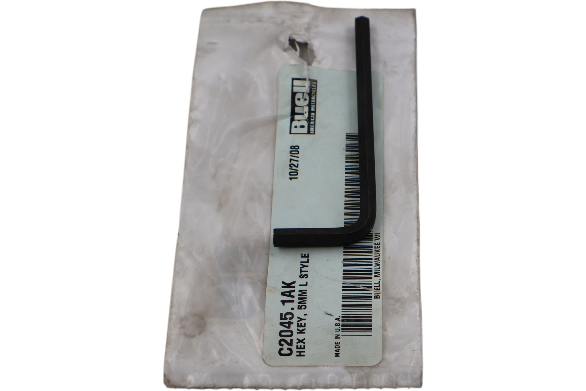 C2045.1AK NEW OEM BUELL HEX KEY  5MM L STYLE C2045.1AK