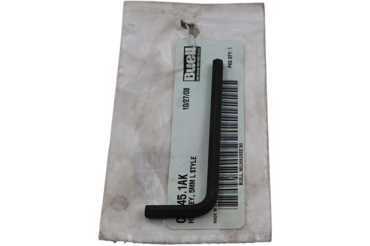 C2045.1AK NEW OEM BUELL HEX KEY  5MM L STYLE C2045.1AK