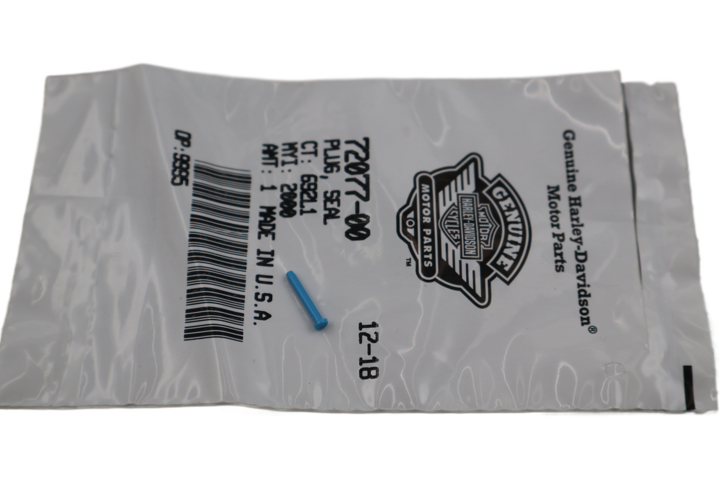 72077-00 NEW OEM HARLEY-DAVIDSON PLUG SEAL XL VROD 72077-00