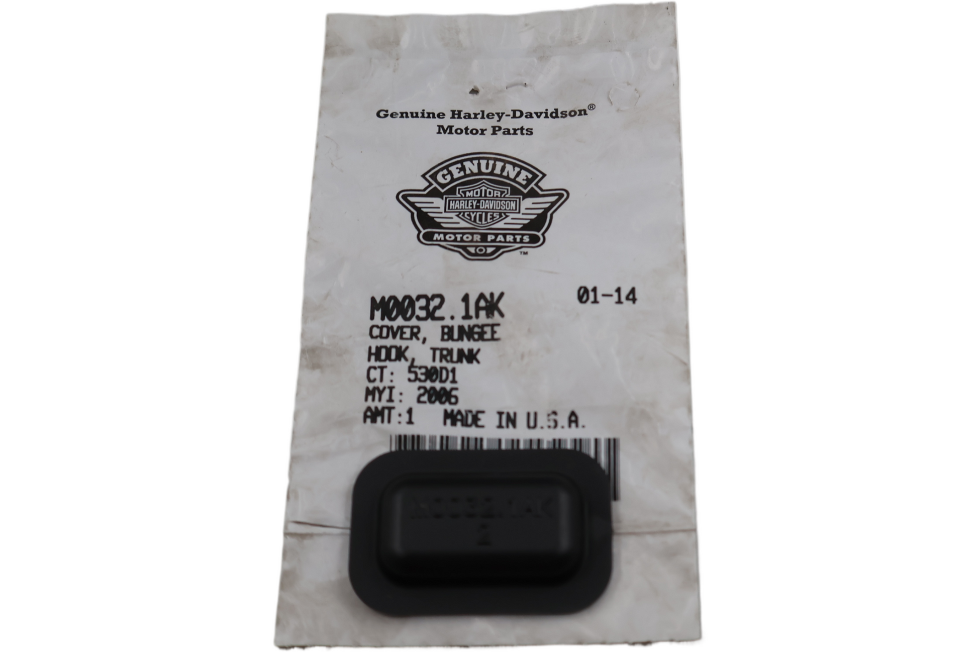 M0032.1AK NEW OEM BUELL COVER BUNGEE HOOK/TRUNK M0032.1AK