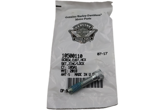 10500110 NEW OEM HARLEY-DAVIDSON CUST HEX SKT ZINC/LOCK SCREW 10500110