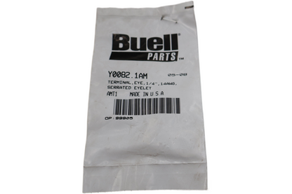 Y0082.1AM NEW OEM BUELL TERMINAL EYE 1/4 - 14AWG SERRATED EYELET Y0082.1AM