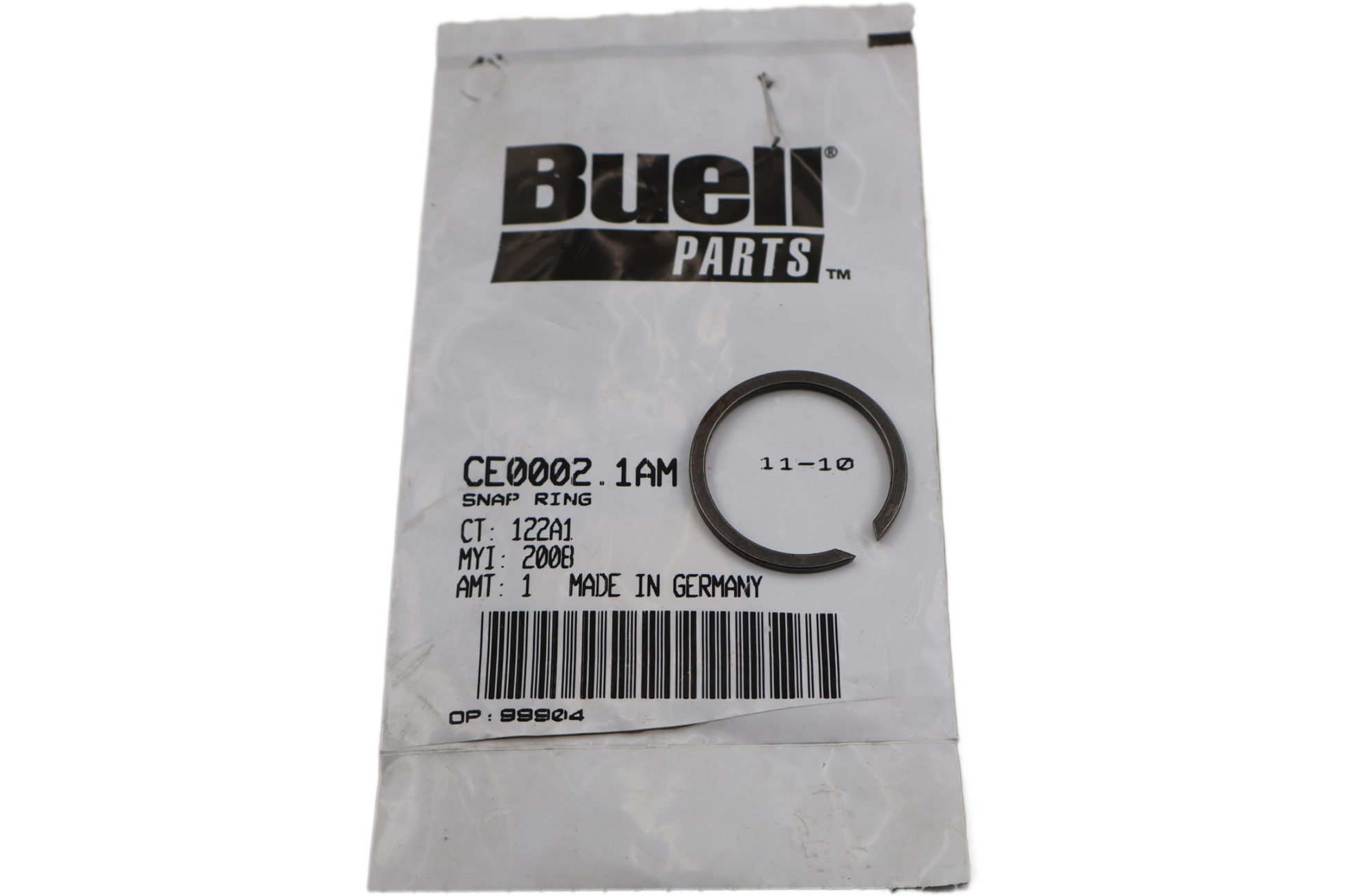 CE0002.1AM NEW OEM 2009-2010 BUELL 1125R/CR SNAP RING 28X2