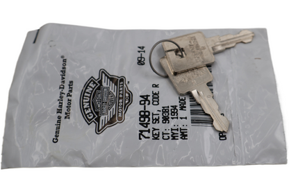 71498-94 NEW OEM HARLEY-DAVIDSON SPORTSTER XL KEY SET CODE R 71498-94