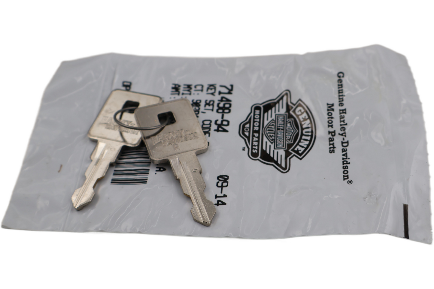 71498-94 NEW OEM HARLEY-DAVIDSON SPORTSTER XL KEY SET CODE R 71498-94