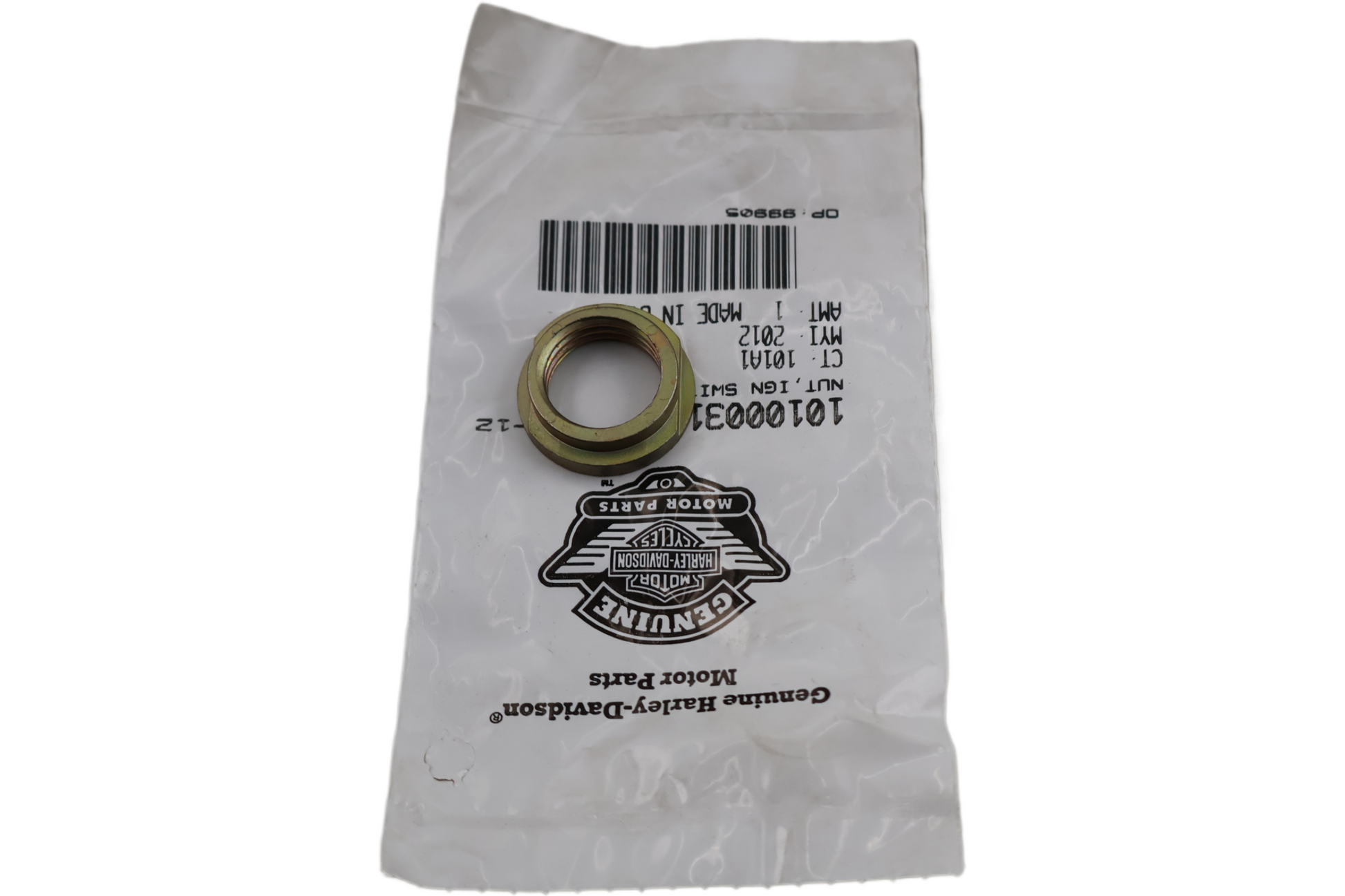 10100031 NEW OEM HARLEY-DAVIDSON IGNITION SWITCH NUT 10100031