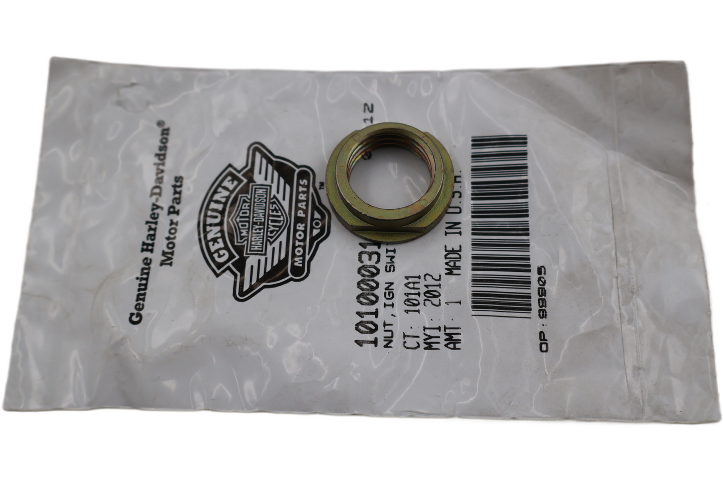 10100031 NEW OEM HARLEY-DAVIDSON IGNITION SWITCH NUT 10100031