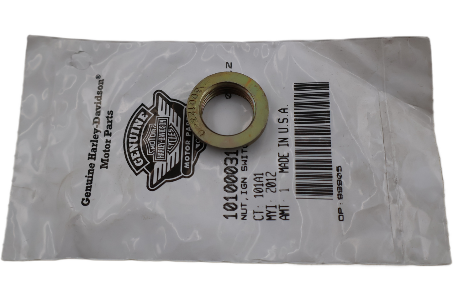 10100031 NEW OEM HARLEY-DAVIDSON IGNITION SWITCH NUT 10100031