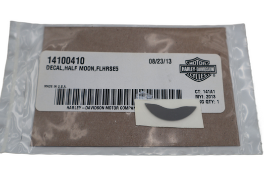 14100410 NEW OEM 2013 HARLEY-DAVIDSON FLHRSE5 HALF MOON CONSOLE DECAL