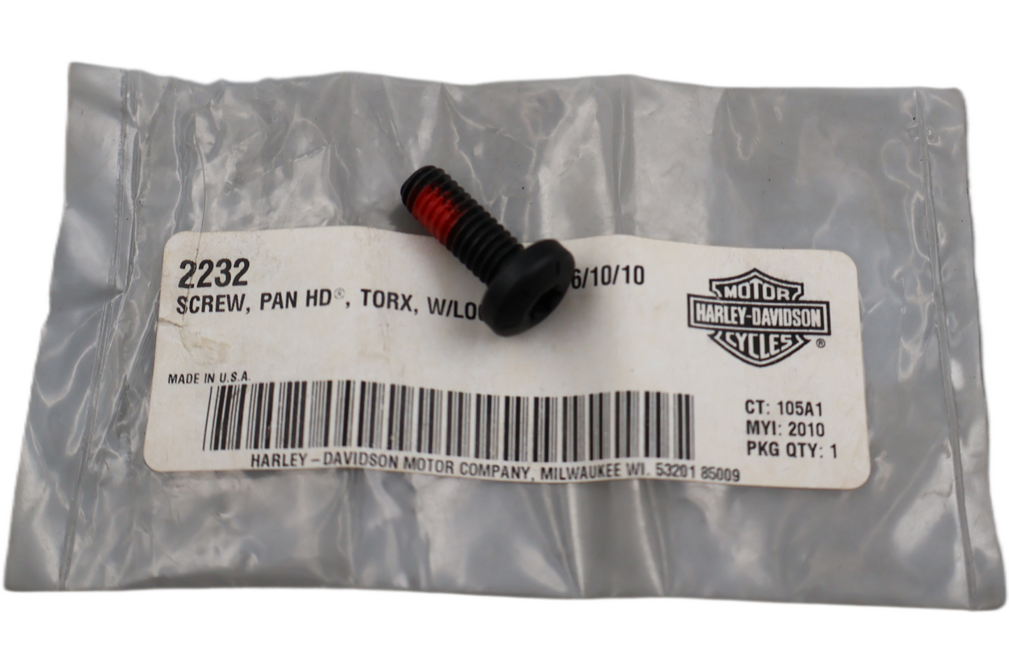 2232 NEW OEM HARLEY-DAVIDSON SCREW PANHEAD TORX 2232