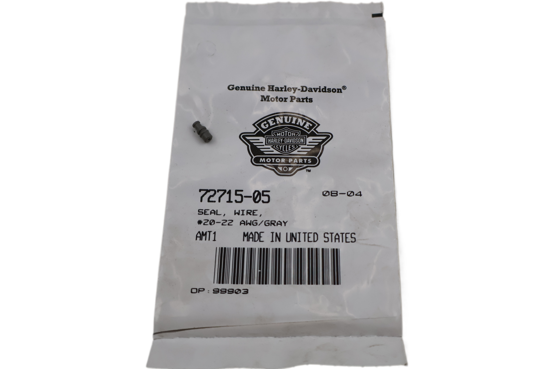 72715-05 NEW OEM 2005-2007 HARLEY-DAVIDSON FLHP FLHTP SEAL WIRE #20-22 AWG/GRA