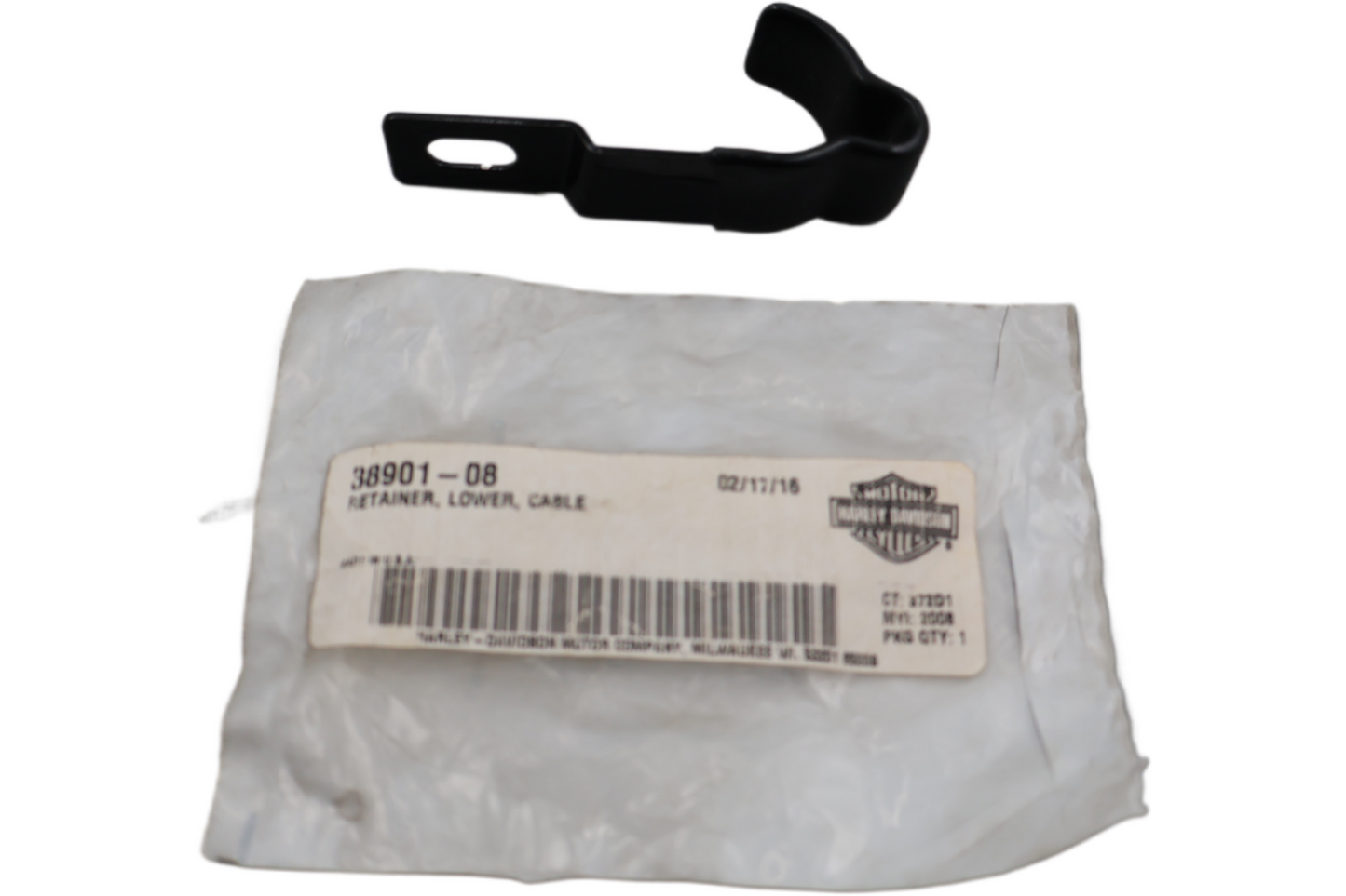 38901-08 NEW OEM 2008 HARLEY-DAVIDSON CVO TOURING LOWER CABLE RETAINER