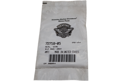 72718-05 NEW OEM 2005-2007 HARLEY-DAVIDSON FLHP FLHTP SEAL WIRE #12 AWG/ GRAY