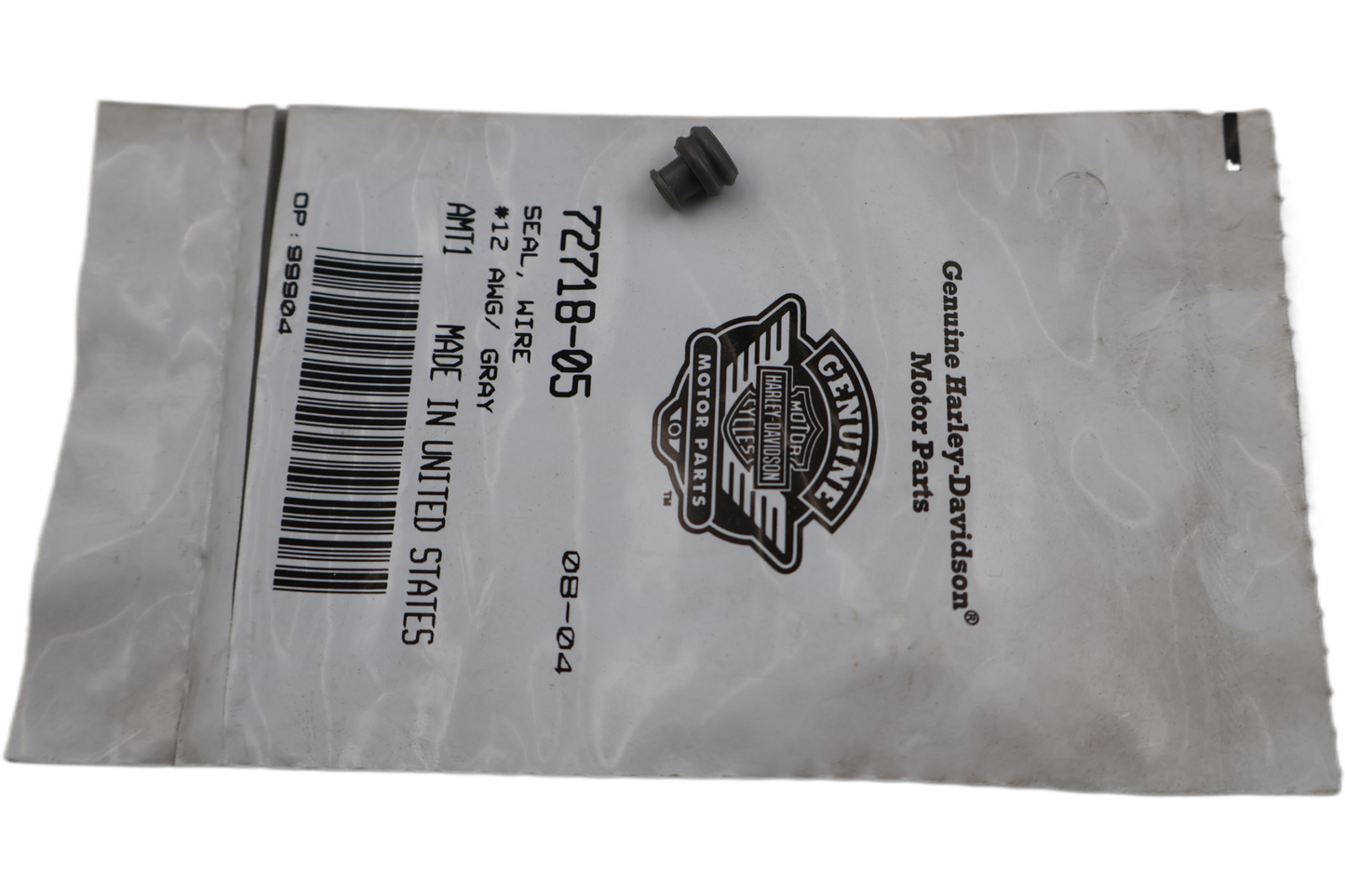 72718-05 NEW OEM 2005-2007 HARLEY-DAVIDSON FLHP FLHTP SEAL WIRE #12 AWG/ GRAY